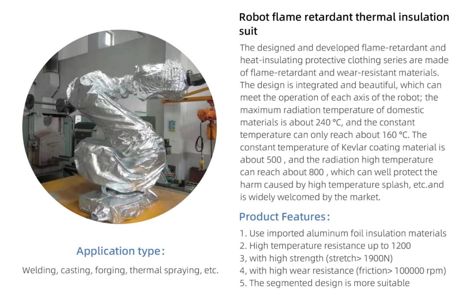 Robot flame retardant thermal insulationsuit