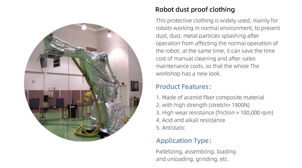 Robot dust proof clothing